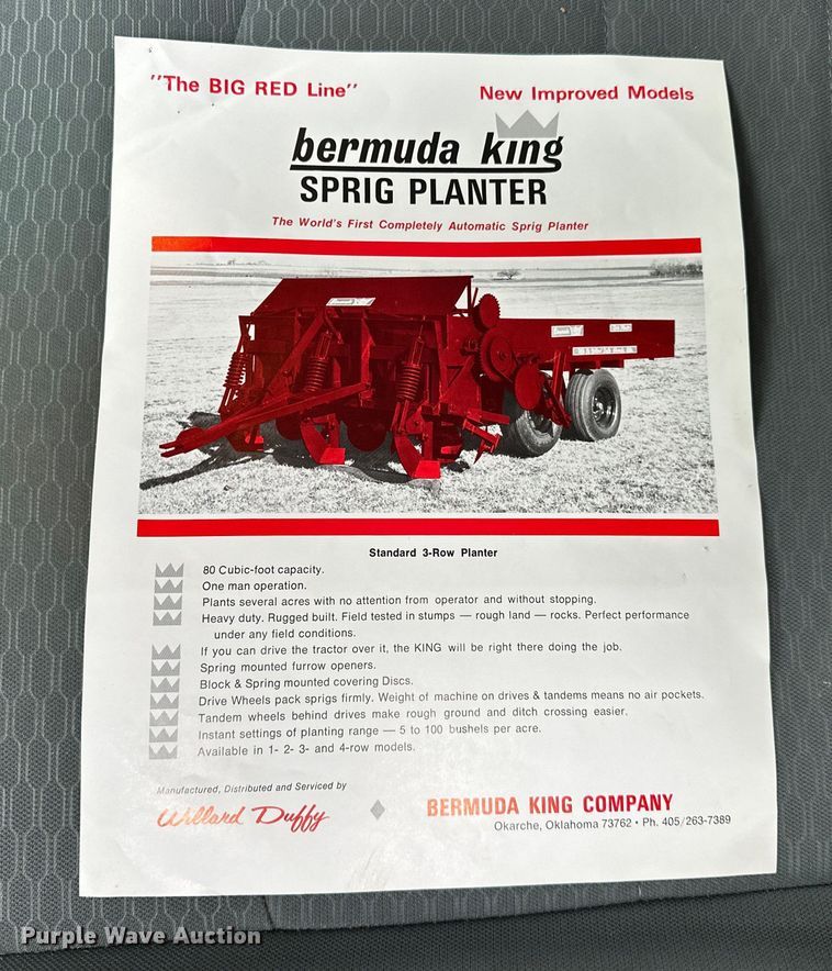 image for item OM9353 Bermuda King  394 sprig planter 