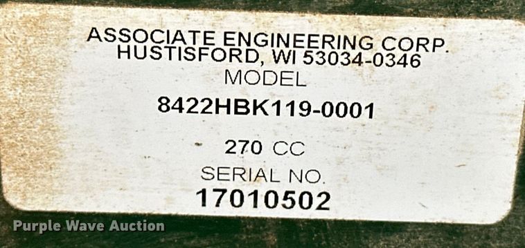 image for item OM9374 Rolair  8422HBK119-0001 air compressor