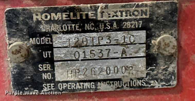 image for item OM9380 (3) trash pumps 