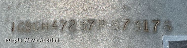 image for item DK6516 2007 Cliffs Welding hay bale trailer