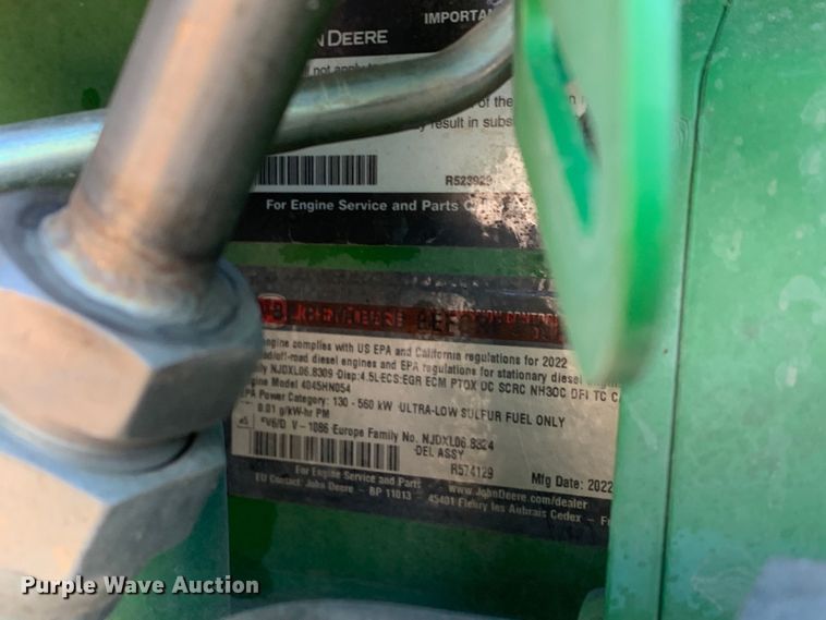 image for item DM7786 2022 John Deere R4023 sprayer