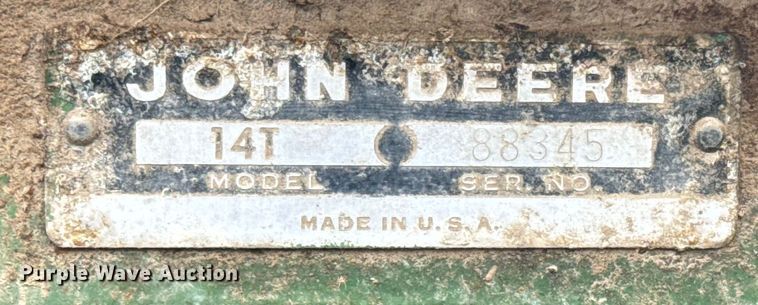 image for item EH5380 John Deere 14T small square baler