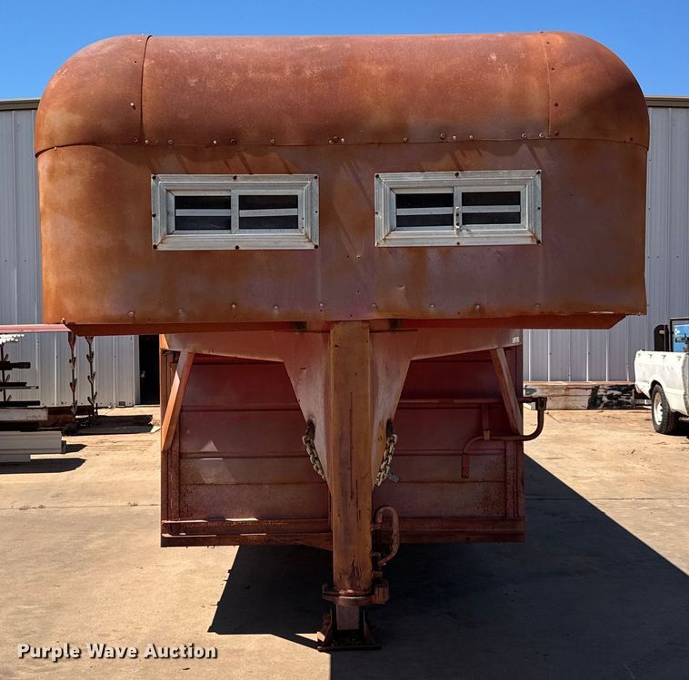 image for item EJ0446 Shop built livestock trailer