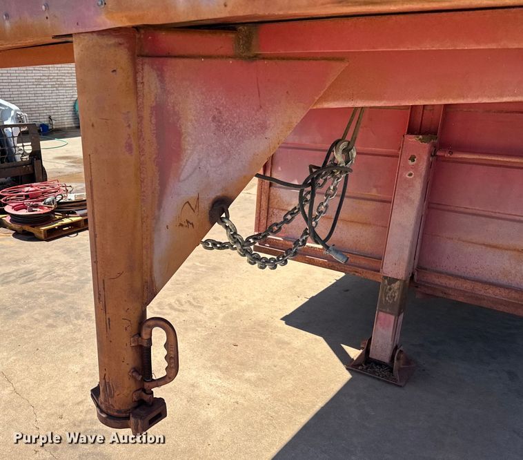image for item EJ0446 Shop built livestock trailer