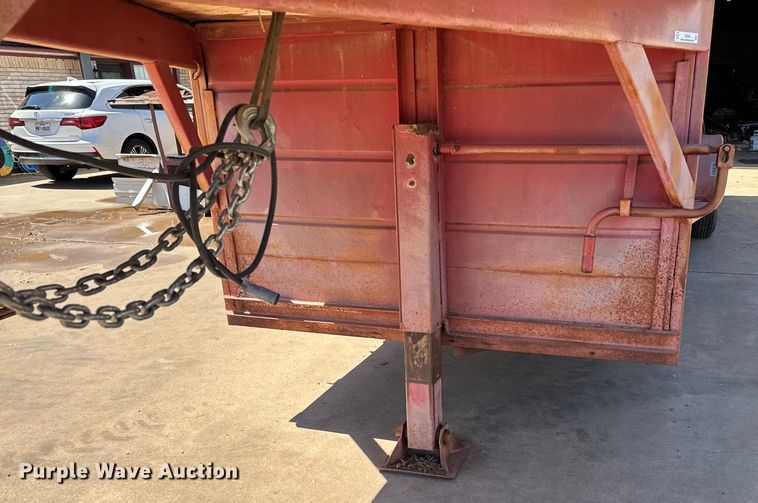 image for item EJ0446 Shop built livestock trailer