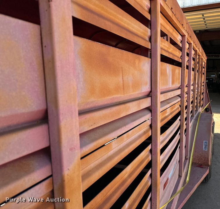 image for item EJ0446 Shop built livestock trailer