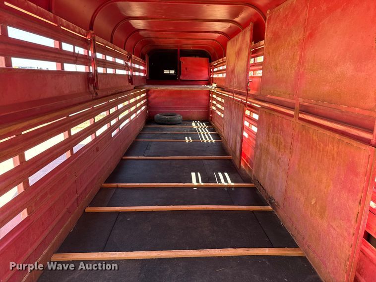 image for item EJ0446 Shop built livestock trailer