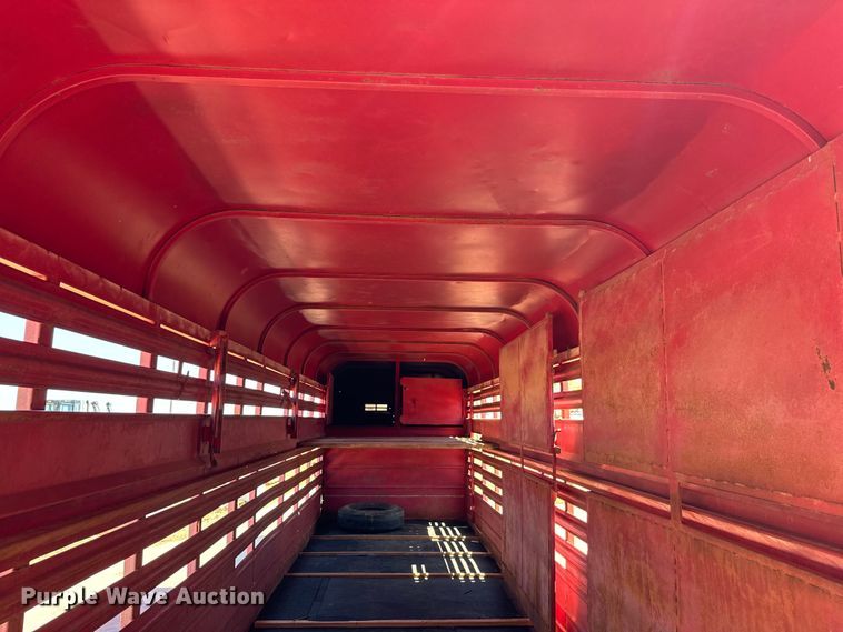 image for item EJ0446 Shop built livestock trailer