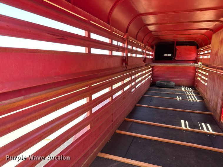 image for item EJ0446 Shop built livestock trailer