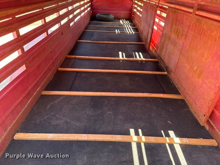 image for item EJ0446 Shop built livestock trailer