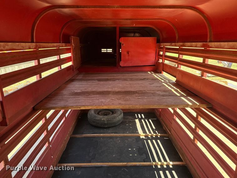 image for item EJ0446 Shop built livestock trailer