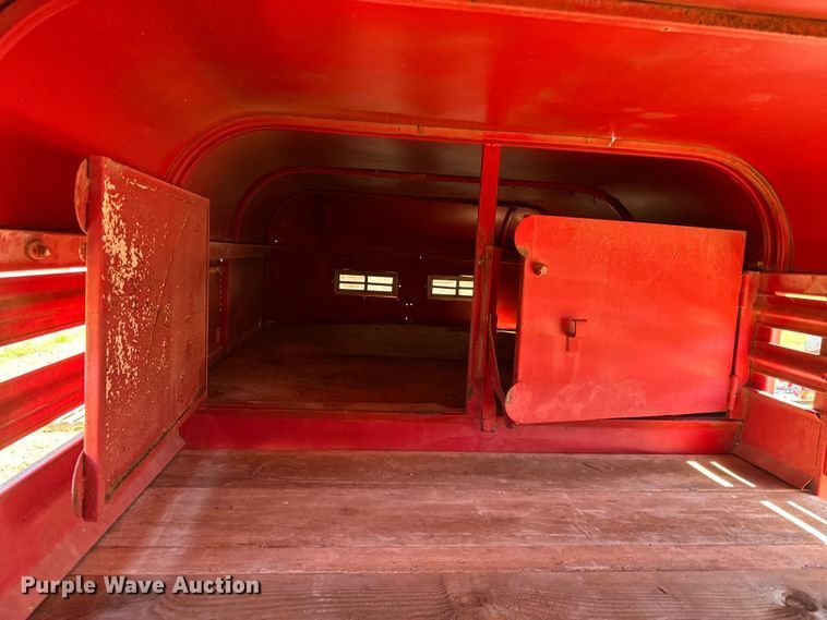 image for item EJ0446 Shop built livestock trailer