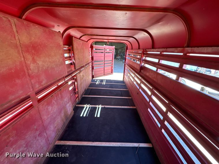 image for item EJ0446 Shop built livestock trailer