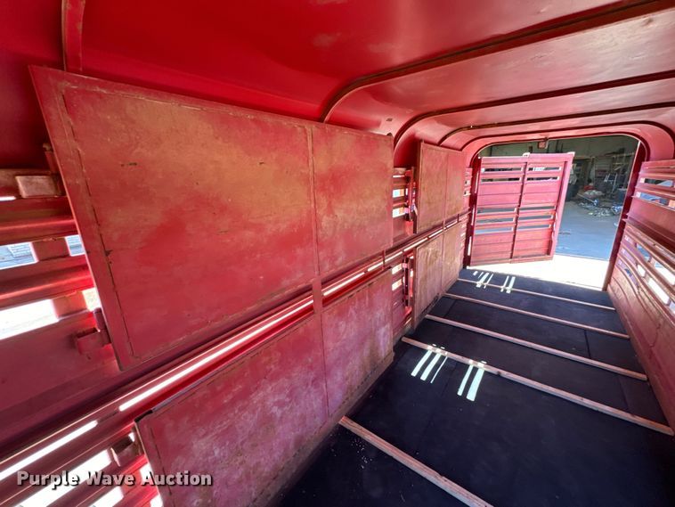 image for item EJ0446 Shop built livestock trailer