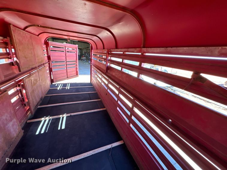 image for item EJ0446 Shop built livestock trailer