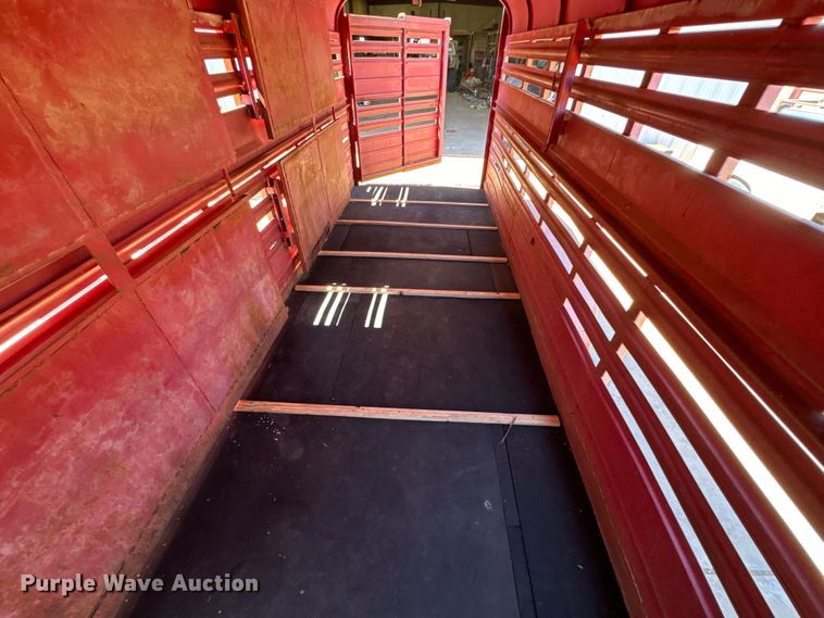 image for item EJ0446 Shop built livestock trailer