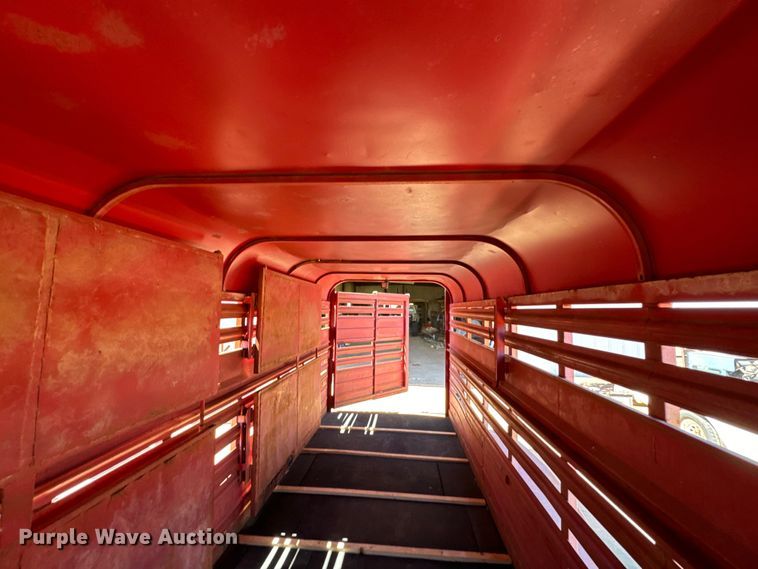 image for item EJ0446 Shop built livestock trailer