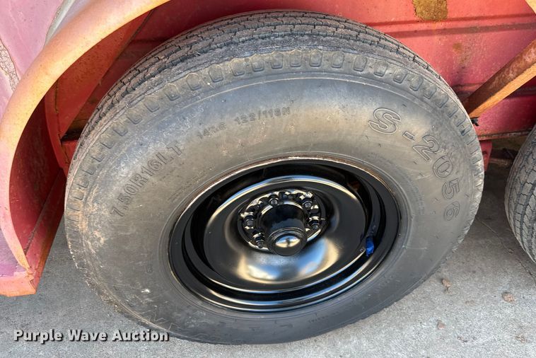 image for item EJ0446 Shop built livestock trailer