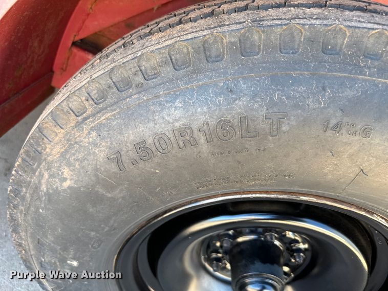 image for item EJ0446 Shop built livestock trailer