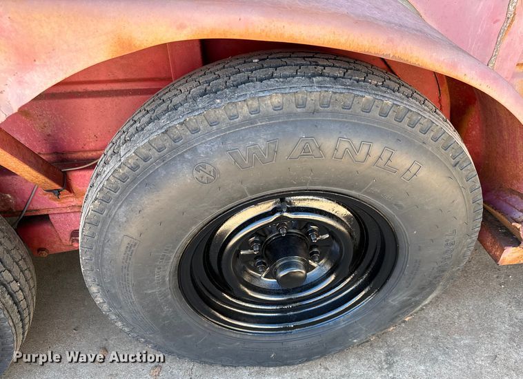 image for item EJ0446 Shop built livestock trailer