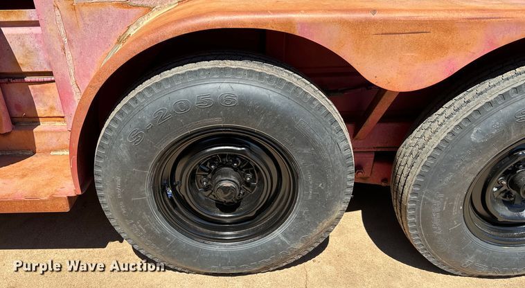 image for item EJ0446 Shop built livestock trailer