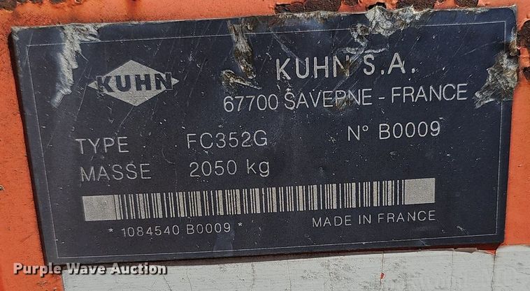 image for item EJ6270 Kuhn FC352G disc mower