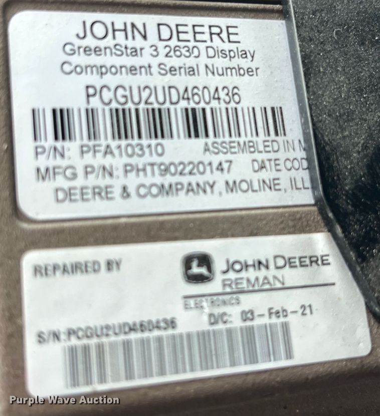 image for item LD9367 2012 John Deere 4730 sprayer