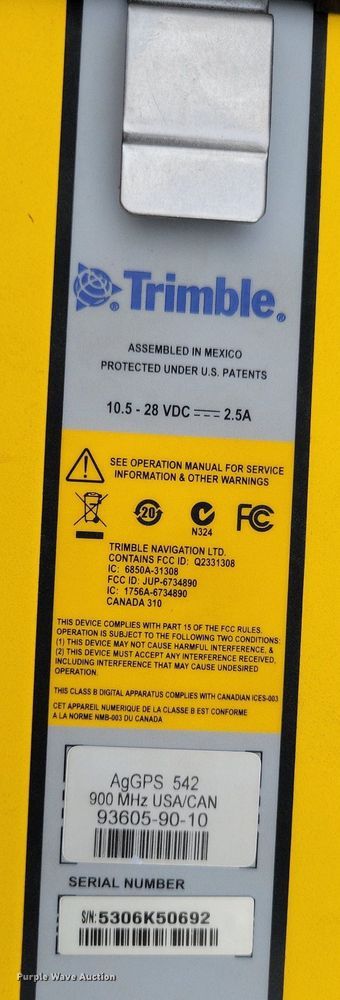 image for item MQ9706 Trimble AG GPS 542 base station receiver