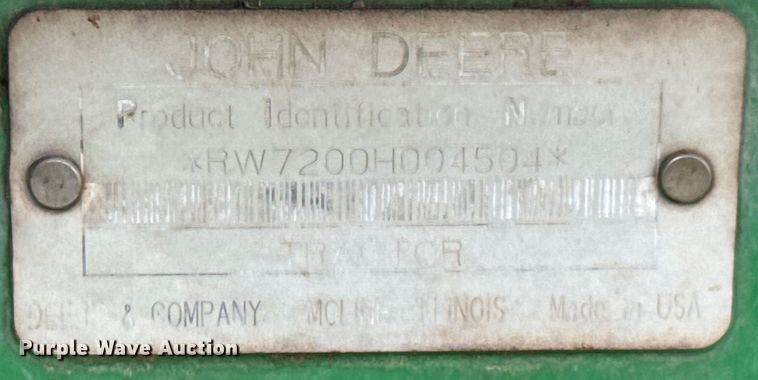 image for item ND9092 1996 John Deere 7200 tractor