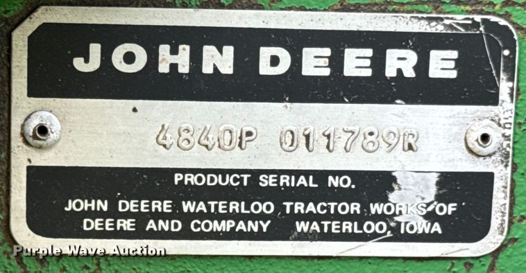 image for item ND9093 1981 John Deere 4840 tractor