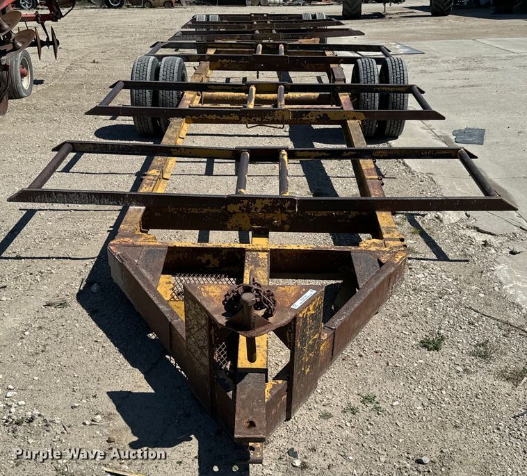 image for item ND9144 (2) shop built hay bale trailers