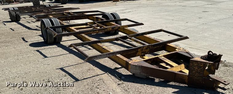 image for item ND9144 (2) shop built hay bale trailers