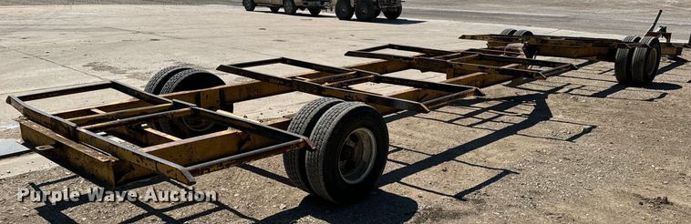 image for item ND9144 (2) shop built hay bale trailers