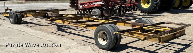 image for item ND9144 (2) shop built hay bale trailers