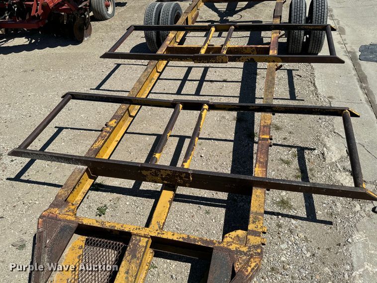 image for item ND9144 (2) shop built hay bale trailers
