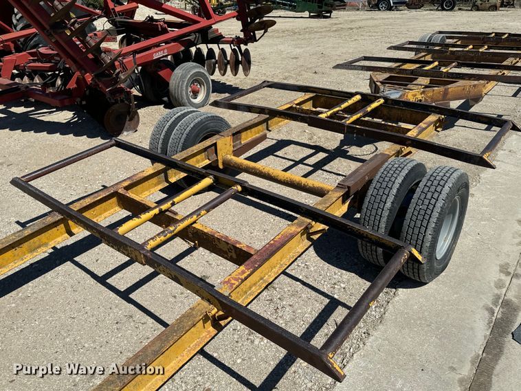 image for item ND9144 (2) shop built hay bale trailers