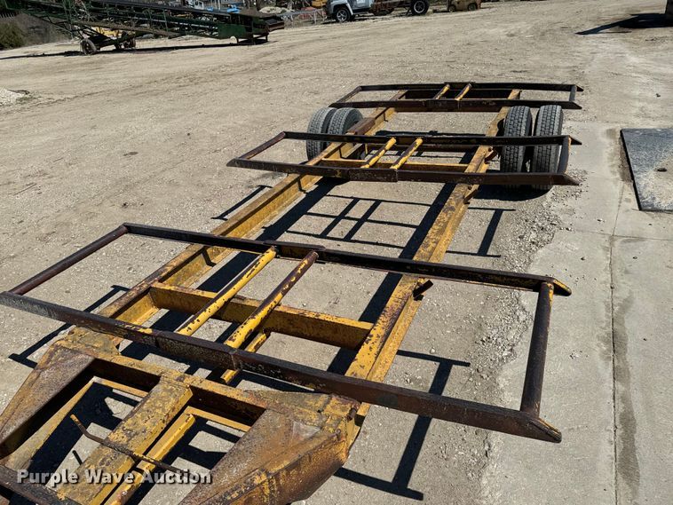 image for item ND9144 (2) shop built hay bale trailers