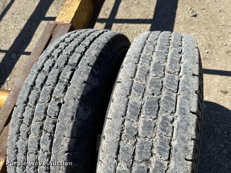 image for item ND9144 (2) shop built hay bale trailers