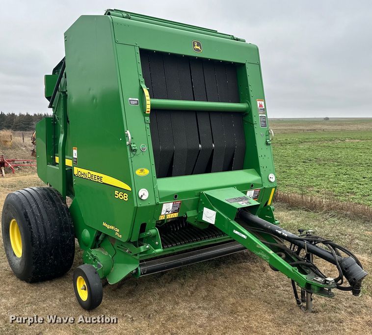 image for item OE9022 2012 John Deere 568 Mega Wide Plus round baler