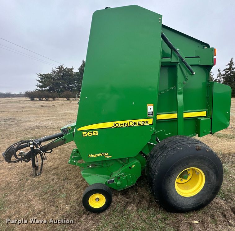 image for item OE9022 2012 John Deere 568 Mega Wide Plus round baler