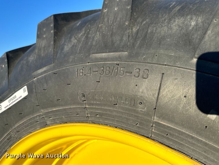 image for item OF9369 (2) 18.4-38 dual tires and hubs