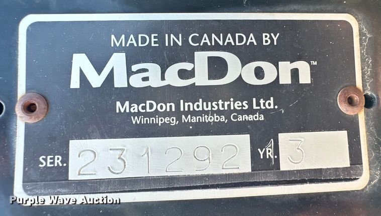 image for item OI9302 2013 MacDon M155 swather / windrower