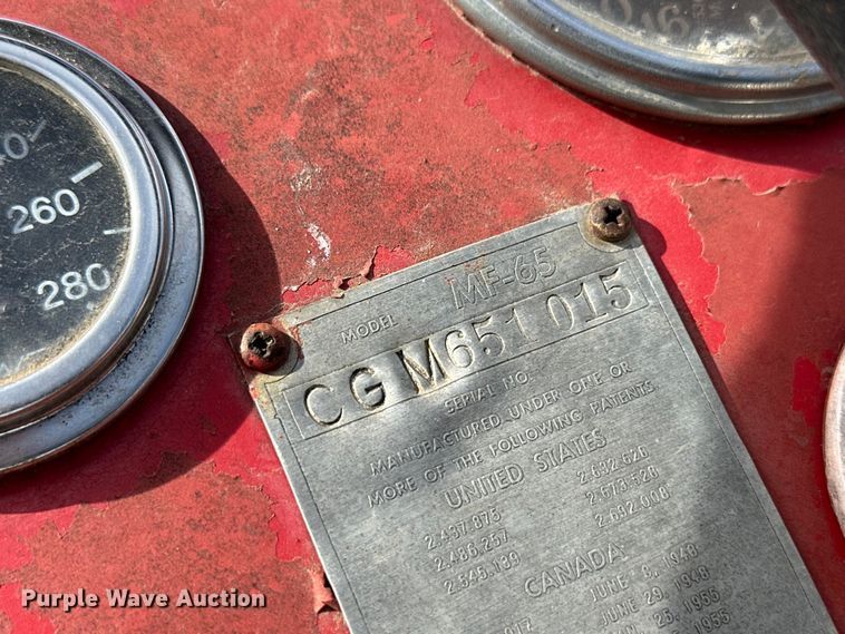 image for item OI9347 1958 Massey Ferguson 65 tractor