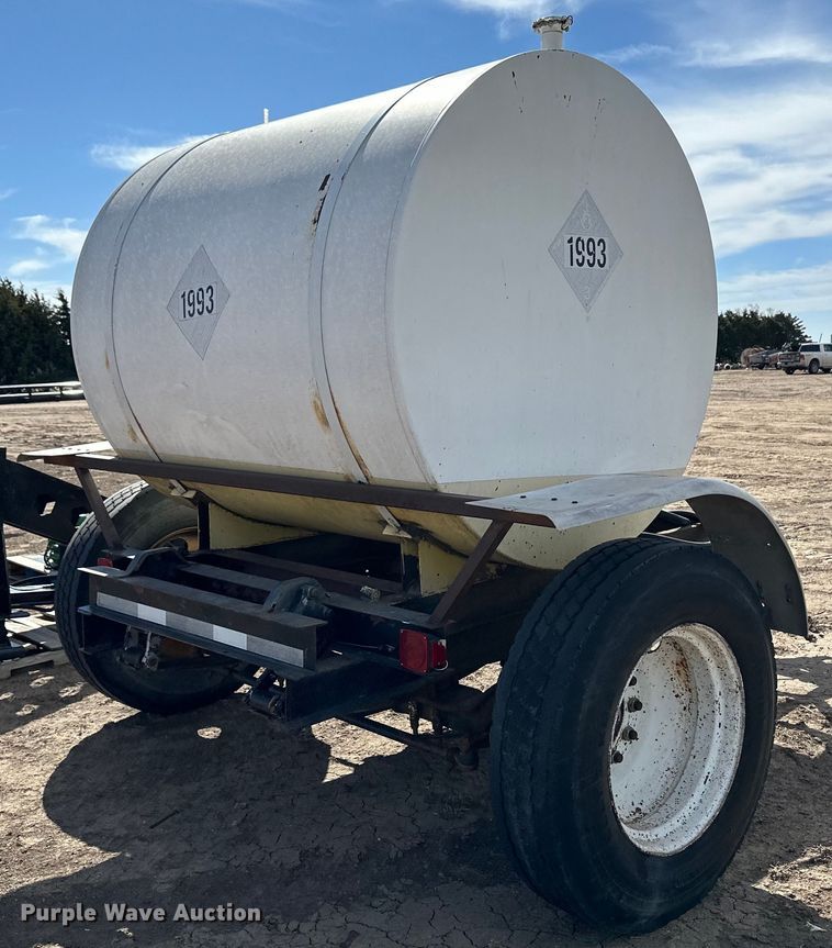 image for item OI9355 Shop built tank trailer