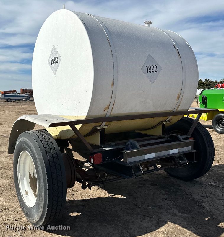 image for item OI9355 Shop built tank trailer