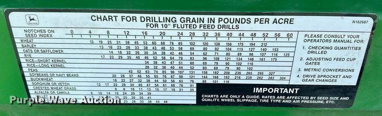 image for item OI9356 John Deere 750 grain drill