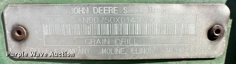 image for item OI9356 John Deere 750 grain drill