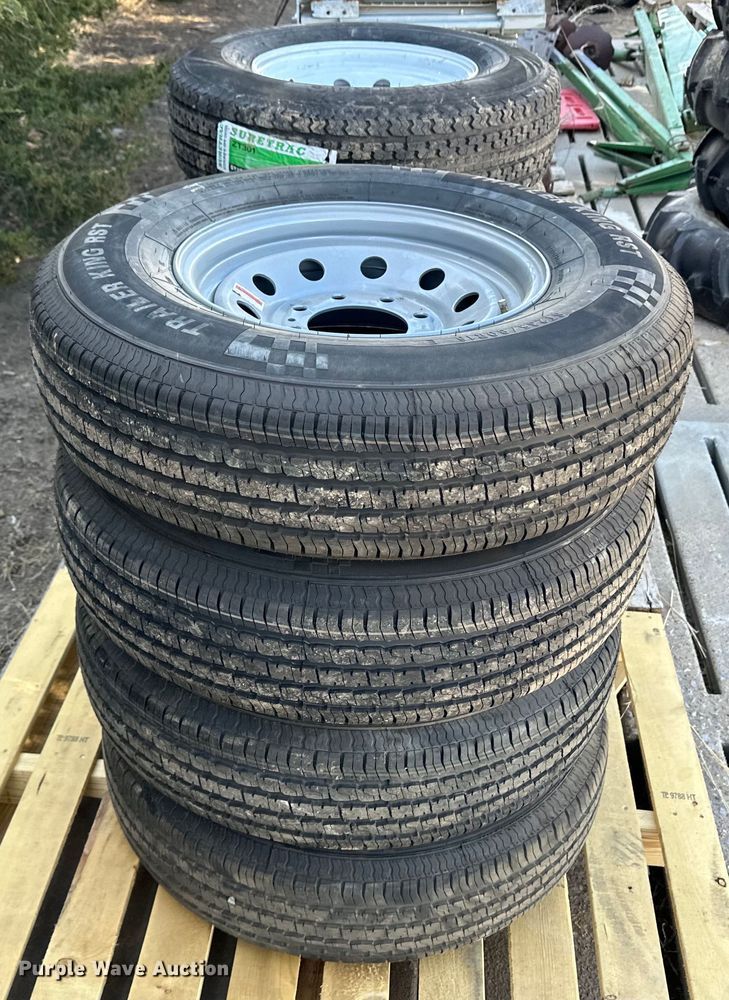 image for item OI9361 (8) trailer tires and wheels