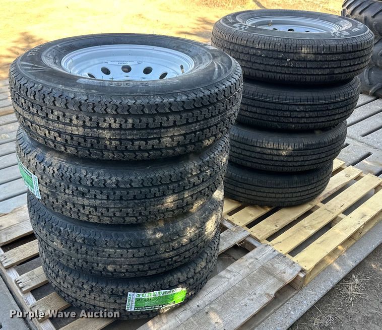 image for item OI9361 (8) trailer tires and wheels