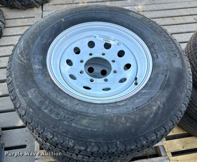 image for item OI9361 (8) trailer tires and wheels